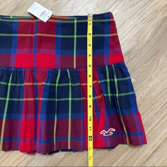 Hollister NEW Y2K Vintage Plaid Pleated Micro Mini Skirt Preppy Bratz Jrs 9 - Picture 9 of 9